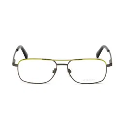 Diesel Yellow Rectangular Eye Frames for Men-picture-31
