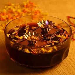 Aapno Rajasthan Gold & Green Stunning Floating Candle - 1 Piece-14