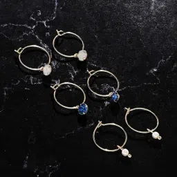 Accessorize London Gem Drop Earrings - Set of 3-image-96