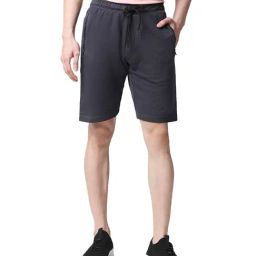 Bewakoof Blue Solid Mid Rise Shorts-image-31
