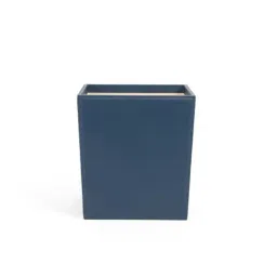Home4U 'Gentile' Blue MDF Waste Basket - Set of 1-image-3