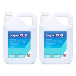 SuperRUB Alcohol Based 5L Hand Sanitizer - Pack of 2 (White)-18