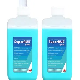 SuperRUB Alcohol Based 500ml Hand Sanitizer Bottle Combo (White)-40