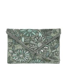 Accessorize London Green Envelope Clutch-image-66