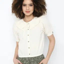 American Eagle Outfitters White Regular Fit Shirt-image-59