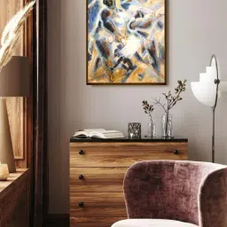 The Art House Abstract Multicolor Canvas Painting-image-6