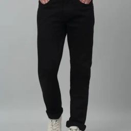 Cantabil Black Straight Fit Jeans-image-103