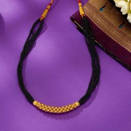 P.N.Gadgil Jewellers 54KT (916) BSI Hallmarked Yellow Gold Manmohak Thushi Necklace For Women-image-16