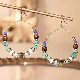 Accessorize London Large Beaded Drop Earrings-20