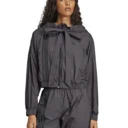 Adidas Originals Black Loose Fit Jacket-image-49