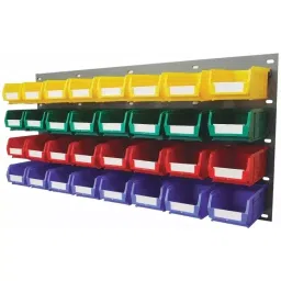 RS PRO PP Louvre Panel Storage Unit, 438mm x 914mm, Blue, Green, Red, Yellow 2576997 (Each of 1 Kit)-image-30