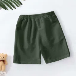 Codez Boys Black & Olive Printed Shorts image 3