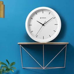 Titan Contemporary White Plastic Wall Clock-picture-9