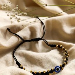 Panash Thread Beads Evil Eye Anklet-34