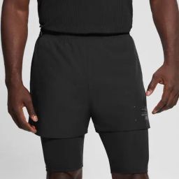 Guess Black Polyester Regular Fit Solid Shorts-picture-12