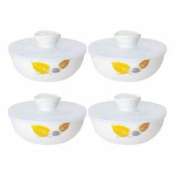 Cello Printed White Opalware 4 Piece Bowls-picture-7