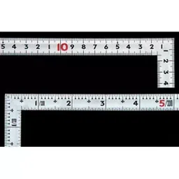 Shinwa Rules Curved Same Thickness Masterpiece Combination Scale Silver, 68535573 image 2