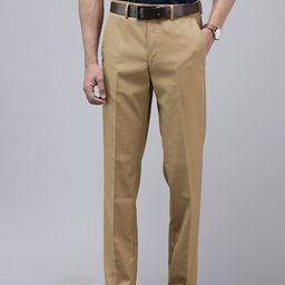 Van Heusen Men Slim Fit Self Design Textured Formal Trousers-picture-13