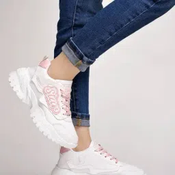 Shoetopia Women's Pink Casual Sneakers-picture-27