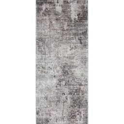 Obsessions Charcoal & Cream Polypropylene & Polyester Abstract Bedside Runner image 2