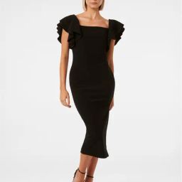Forever New Kiki Frill Sleeve Bodycon Dress-picture-41