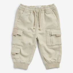 HOP Baby by Westside Beige Cargo-Style High-Rise Joggers-image-22