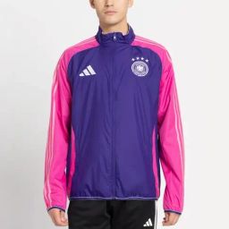 Adidas Purple & White Regular Fit Printed Reversible Jacket-0