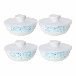 Cello Printed White Opalware 4 Piece Bowls-image-16