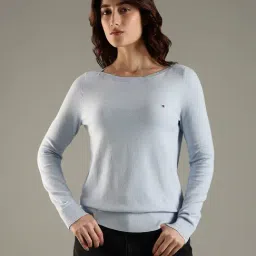 Tommy Hilfiger Blue Cotton Regular Fit Sweatshirt-picture-41