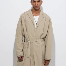 Nuon by Westside Beige Relaxed-Fit Parka Jacket-image-75