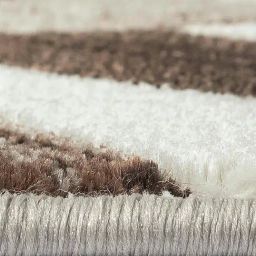 Obsessions Brown & Cream Polypropylene Abstract Bedside Runner image 3