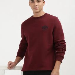 Tommy Hilfiger Deep Rouge Cotton Regular Fit Graphic Sweatshirt-45