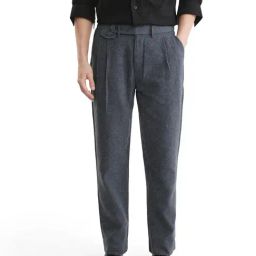 Rare Rabbit Navy Regular Fit Solid Trousers-image-41