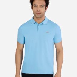Skechers Blue Regular Fit Texture Polo T-Shirt-picture-16
