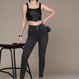 bebe Women Denim Daze Super Skinny Fit High-Rise Stretchable Jeans-image-61