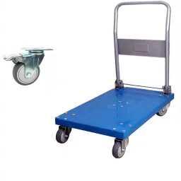 Fulcrum Folding Handle Type Platform Trolley with PU Wheel 200 Kg Load Capacity-picture-1