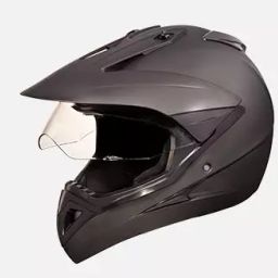 Studds Matt Black Xtra Large (600 mm) Off Road-Full Face Helmet, Motocross With Visor-image-40