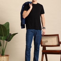 Mast & Harbour Men Tapered Fit Stretchable Jeans-image-81