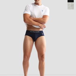U.S. Polo Assn. Pack Of 3 Anti Microbial Mid Rise Briefs - OEB13-ZNG-P3-52