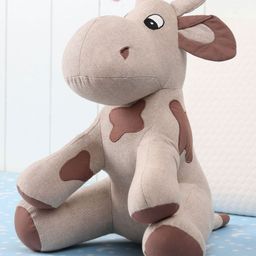 Bonfino Moo Cotton Soft Toy Brown - Height 35 cm-23