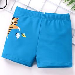 Babyhug Swimming Trunks Tiger Print - Blue-picture-18