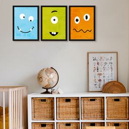 999Store Modern Art Kids Painting For Wall Decor - Nursery Monster-image-10