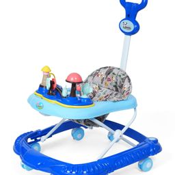 JoyRide Magical Tales Castle Baby Walker with Musical Toy Bar, Rattles, Parental Control, Cushioned Seat, Activity Toys, Height Adjustable, Foldable, 3 Colours DEWY BLUE-picture-46