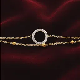ISHTAARA Women Gold-Plated Artificial Stones Studded Bracelet-picture-1