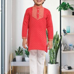 CENSAL Boys Printed Regular Kurta with Pyjamas-10