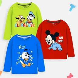 Disney By Miss and Chief Boys 3 Printed Applique T-shirt-18