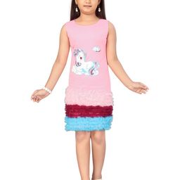 BAESD Floral Print Net A-Line Dress-14