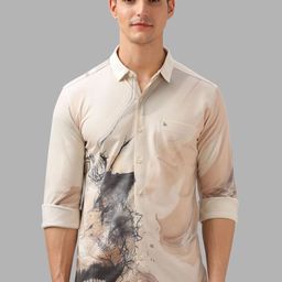 BULLMER Men Spread Collar Graphic Printed Cotton Casual Shirt-image-62