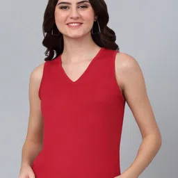 Dressitude Women V-Neck Pure Cotton T-shirt-image-82