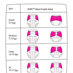 SuperBottoms BASIC Reusable Cloth Diaper for babies Freesize Adjustable, Washable and Reusable Peach Geometric image 5